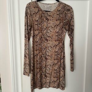 Reformation snake skin dress medium